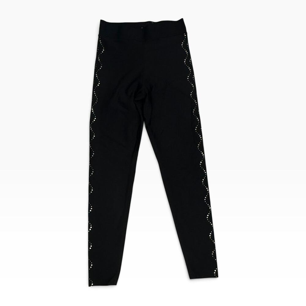 Ultracor Ultra High Leggings Women's Small Black Silver Laser Cut Perforated NWT